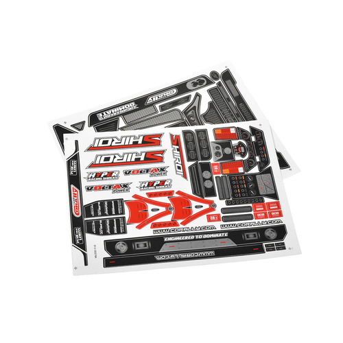Team Corally - Body Decal Sheet - Shiroi - 1 Pc