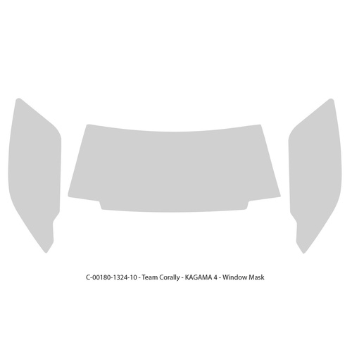 Team Corally - Body Window Paint Mask - Kagama 4 - 1pc