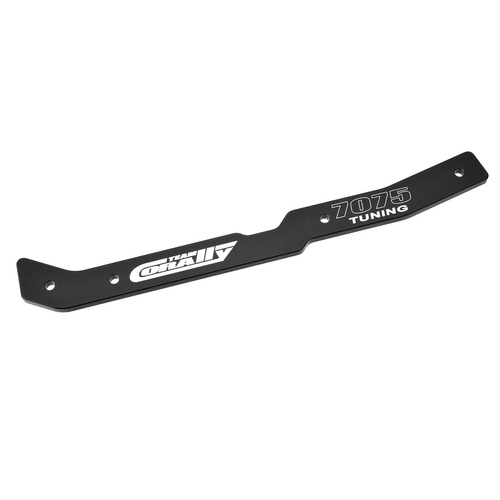 Team Corally - Chassis Stiffener - XTR - Center - Aluminum 7075 - 3mm - Black - Made in Italy - 1 Pc