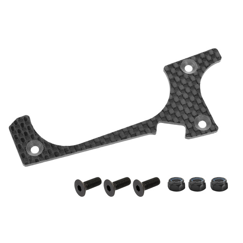 Team Corally - Suspension Arm Cover - Stiffener - HDA-4 - Lower Front - Left - Carbon 3mm - 1 Pc