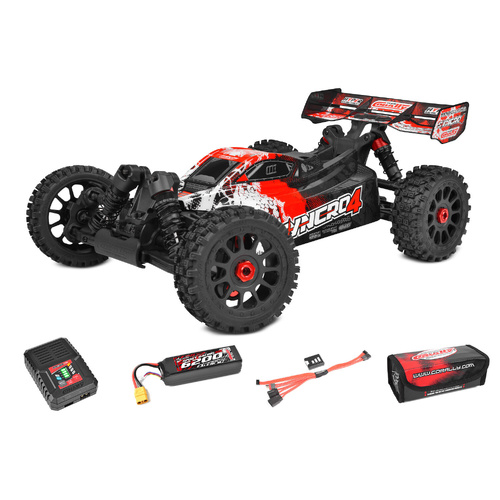 Team Corally - Syncro-4 RTR - Drive'n Go Pack 4S - Red Color