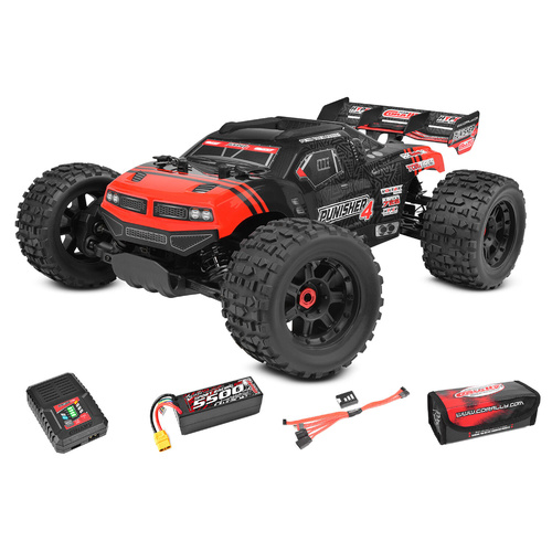Team Corally - Punisher 4 RTR - Drive'n Go Pack 4S - Red Color