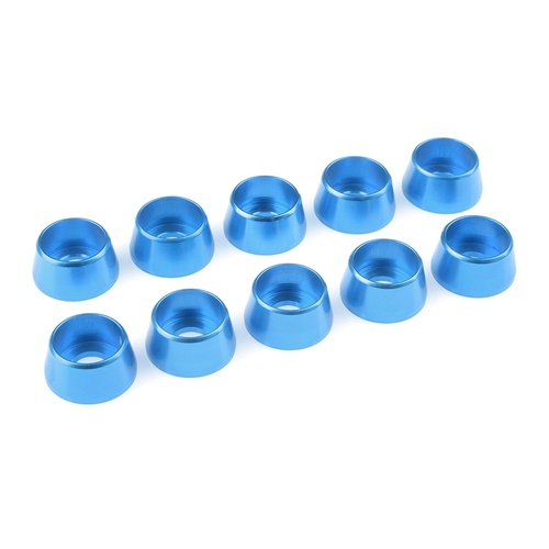 Team Corally - Aluminium Washer - for M5 Socket Head Screws - OD=12mm - Blue - 10 pcs