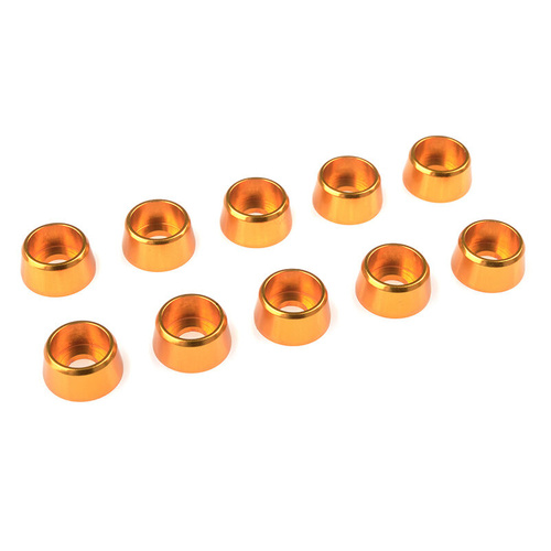 Team Corally - Aluminium Washer - for M4 Socket Head Screws - OD=10mm - Gold - 10 pcs