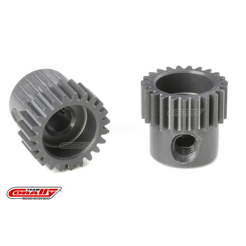 Team Corally - 64 DP Pinion - Short - Hard Anodised AL7075 - 23 Teeth - Shaft Dia. 3.17mm