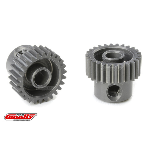 Team Corally - 64 DP Pinion - Short - Hard Anodised AL7075 - 26 Teeth - Shaft Dia. 3.17mm