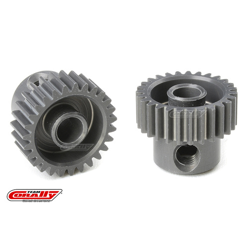 Team Corally - 64 DP Pinion - Short - Hard Anodised AL7075 - 27 Teeth - Shaft Dia. 3.17mm