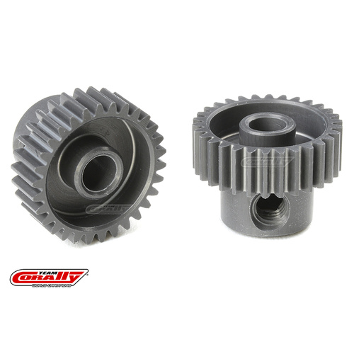 Team Corally - 64 DP Pinion - Short - Hard Anodised AL7075 - 30 Teeth - Shaft Dia. 3.17mm