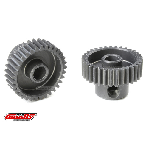 Team Corally - 64 DP Pinion - Short - Hard Anodised AL7075 - 33 Teeth - Shaft Dia. 3.17mm