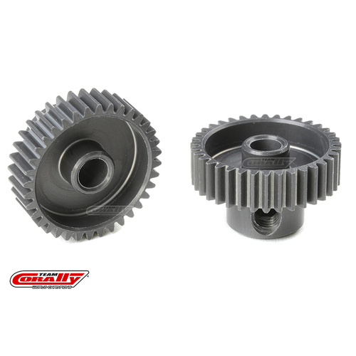 Team Corally - 64 DP Pinion - Short - Hard Anodised AL7075 - 36 Teeth - Shaft Dia. 3.17mm