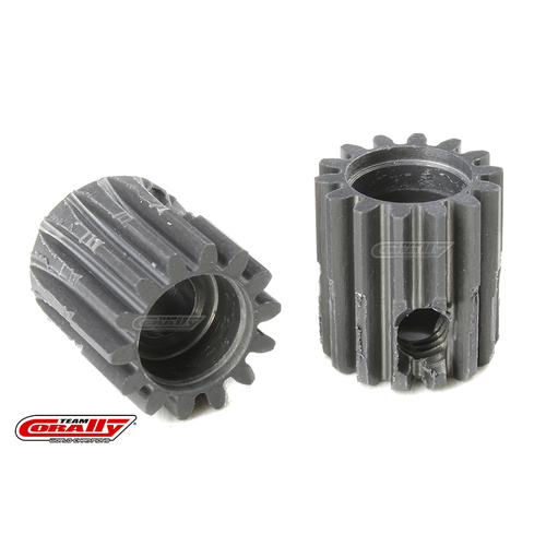 Team Corally - 48 DP Pinion - Short - Hard Anodised AL7075 - 14 Teeth - Shaft Dia. 3.17mm