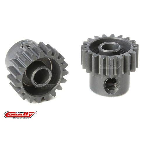 Team Corally - 48 DP Pinion - Short - Hard Anodised AL7075 - 19 Teeth - Shaft Dia. 3.17mm