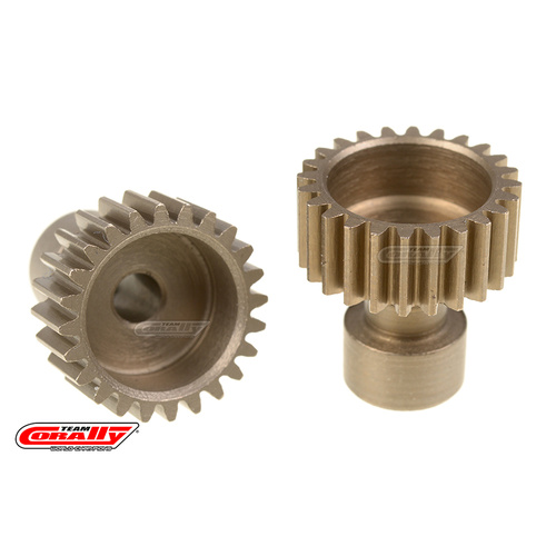 Team Corally - 48 DP Pinion  Long Boss  Hardened Steel  24 Teeth - ø3.17mm