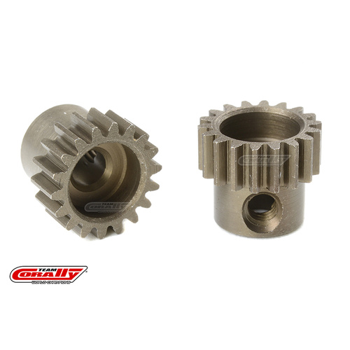 Team Corally - 48 DP Pinion - Short - Hardened Steel - 18 Teeth - Shaft Dia. 3.17mm