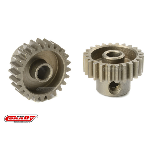 Team Corally - 48 DP Pinion - Short - Hardened Steel - 24 Teeth - Shaft Dia. 3.17mm