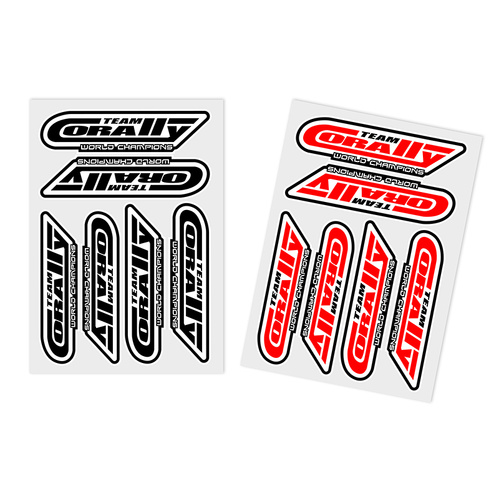 Team Corally - Sponsor Stickersheet CORALLY - Precut - 100x75mm