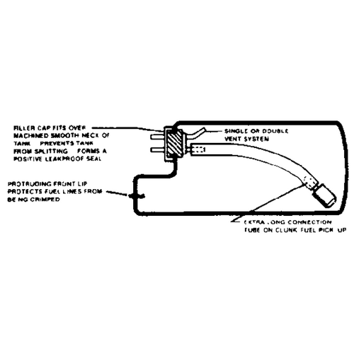 DUBRO 402 2 OZ. FUEL TANK (1 PC PER PACK)