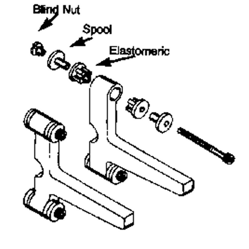 DUBRO 682 MOTOR MOUNT .45 TO .80 4-STROKE (1 PC PER PACK)