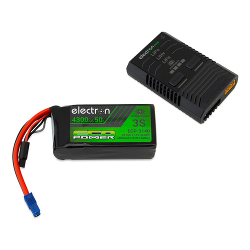 EcoPower Intelligent 3S HV 4300mAh EC3 LiPo Battery/"Electron Mini" Charger
