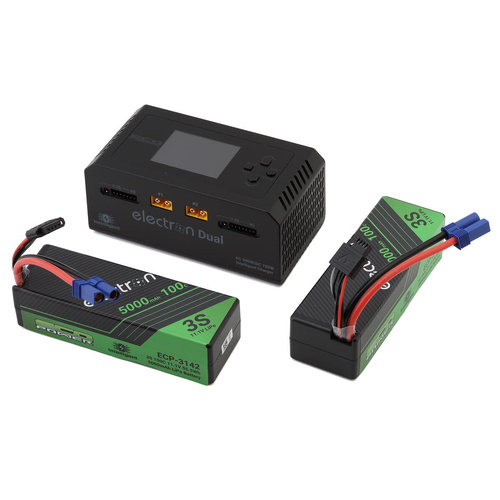 EcoPower Intelligent 2x3S 5000mAh EC5 LiPo Batteries/"Electron Dual" Charger