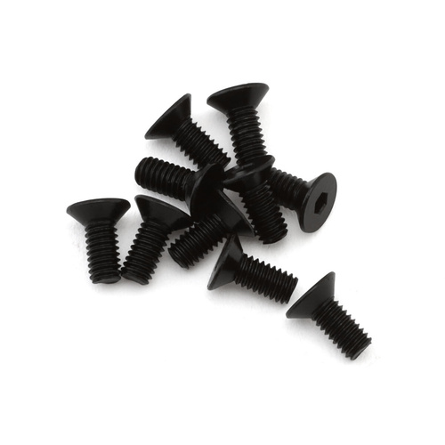 EcoPower 2.5mm "High Strength" Steel Flat Head Screws (10) (2.5x6mm)