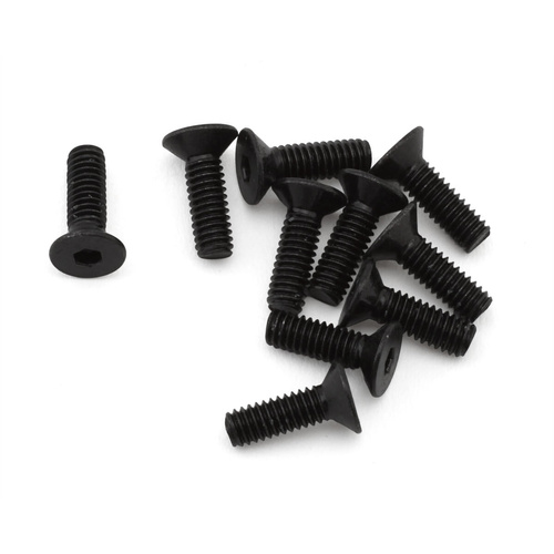 EcoPower 2.5mm "High Strength" Steel Flat Head Screws (10) (2.5x8mm)