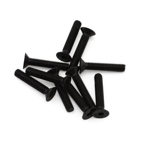 EcoPower 3mm "High Strength" Steel Flat Head Screws (10) (3x16mm)