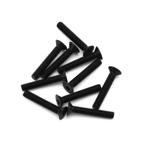 EcoPower 3mm "High Strength" Steel Flat Head Screws (10) (3x18mm)