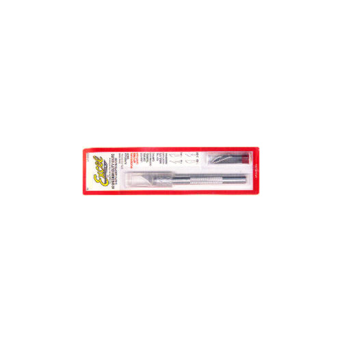 EXCEL 19002 EXCEL K2 KNIFE W/SAFETY CAP & 5PCS OF ASSORTED BLADES