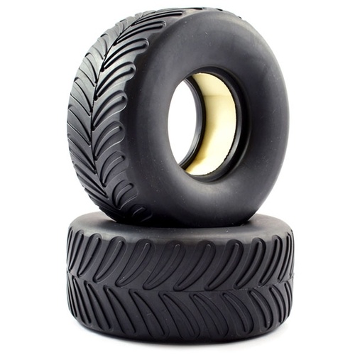 Tyres w/foam pair M/Thunder