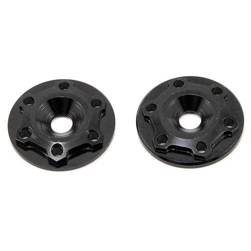 Finnisher - 1/8th buggy / truck - screw-in type aluminum wing button - black