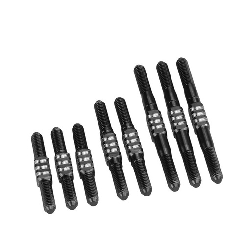 JConcepts - RC10 Classic Fin titanium turnbuckle set, black - 8pc. 