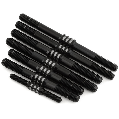 JConcepts TLR 8ight-X 2.0 , XE Fin Titanium turnbuckle set - black, 7pc. 