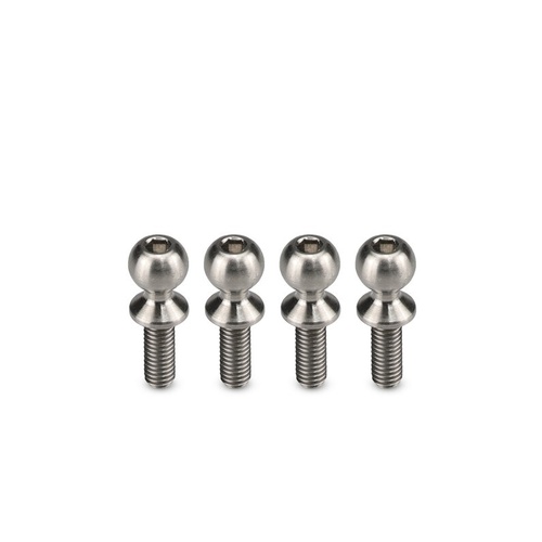 Titanium ball-stud 5.5 x 8mm - Regulator steering linkage, 4pc (Fits - B6, T6, SC6, DR10)