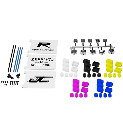 JConcepts - light bucket and flag mount set w/ flags, boots and bump stops