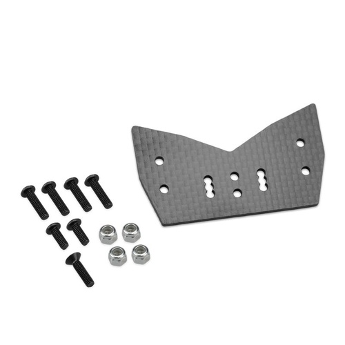 F2 truggy body mount adaptor, carbon fiber - TLR 8ight-XT (Requires Team Associated #81447)