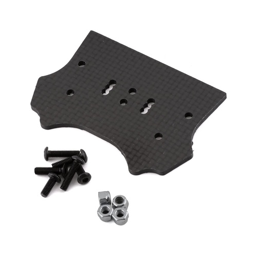 F2 truggy body mount adaptor, carbon fiber - HB D8T Evo 3 (Requires Team Associated #81447)