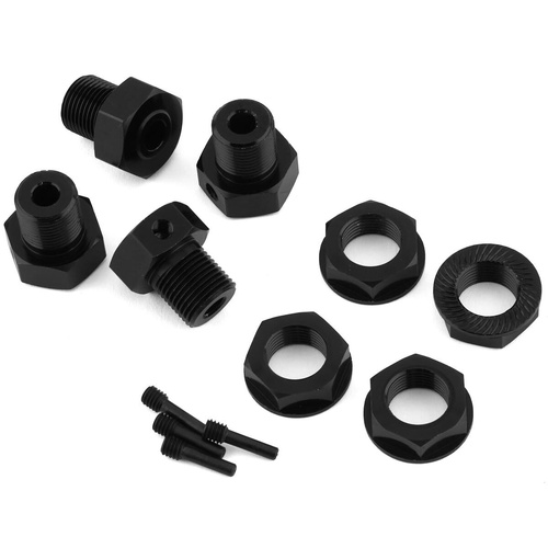 JConcepts 17mm hex axle kit for Losi LMT, black - 4pc. 