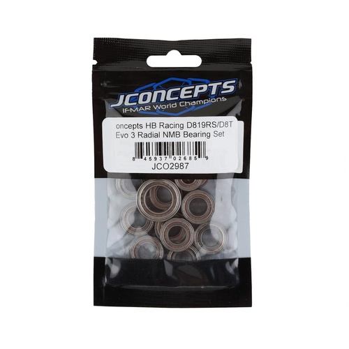 JConcepts Radial NMB bearing set - Fits, HB D819RS , D8T Evo 3