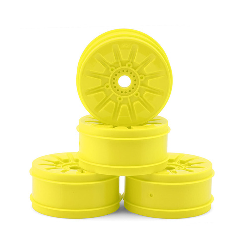 JConcepts Pioneer 83mm 1/8th Buggy Wheels (Yellow) (4)