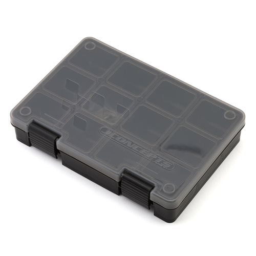 JConcepts Hardware Storage Box (Black/Smoke Grey) (8x5.50x1.5")