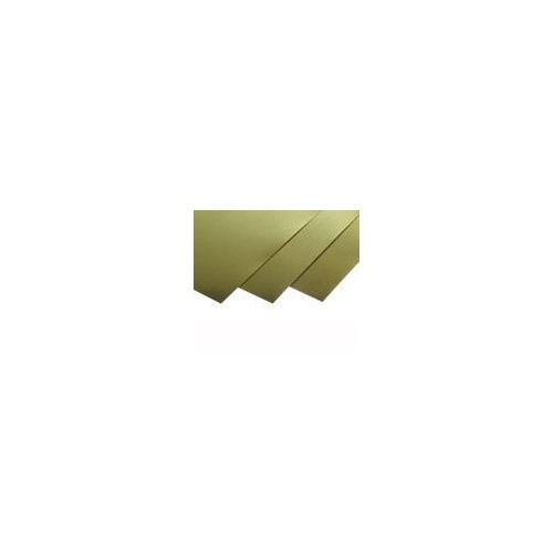 K&S 258 SHEET METAL (3IN X 6IN SHEETS) .003 BRASS  (1 SHEET PER BAG)