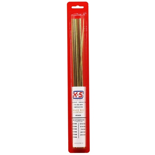 Round Brass Rod Assortment (11 Pieces)