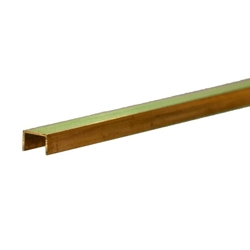 K&S 9886 BRASS CHANNEL (300MM LENGTHS) 3/16IN (1 PIECE PER CARD)