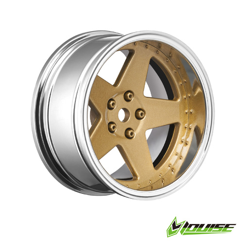 5 SPOKE/BRONZE Wheels Only 4pcs (2,4,6,8mm OFFSET HEX 12mm)