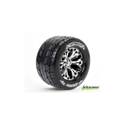 MT-Rocket Tyre On Chrome Rim 1/2 Offset