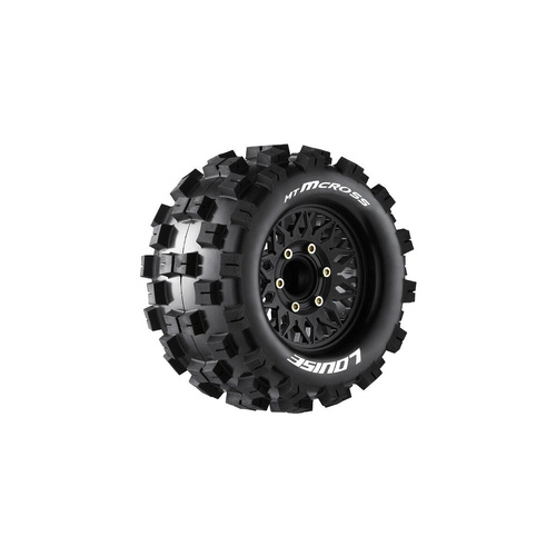 Louise R/C MT-Mcross Soft, 1/10 Monster Truck Tires, 0 & 1/2 Offset