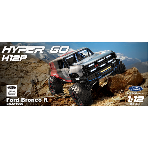 MJX 1/12 Hyper Go Ford Bronco B/LESS Crawler 