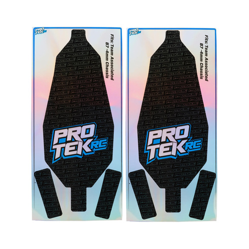 ProTek RC Team Associated B7 -4mm Chassis Protectors (Holographic Black) (2)