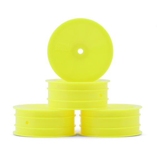 ProTek RC 2.2" Concave Front 2WD 1/10 Buggy Wheels (Yellow) (4) (12mm Hex)
